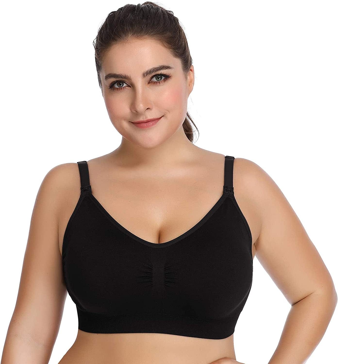 Womens Sleeping Nursing Bra Wirefree Breastfeeding Maternity Bralette Pack of 5