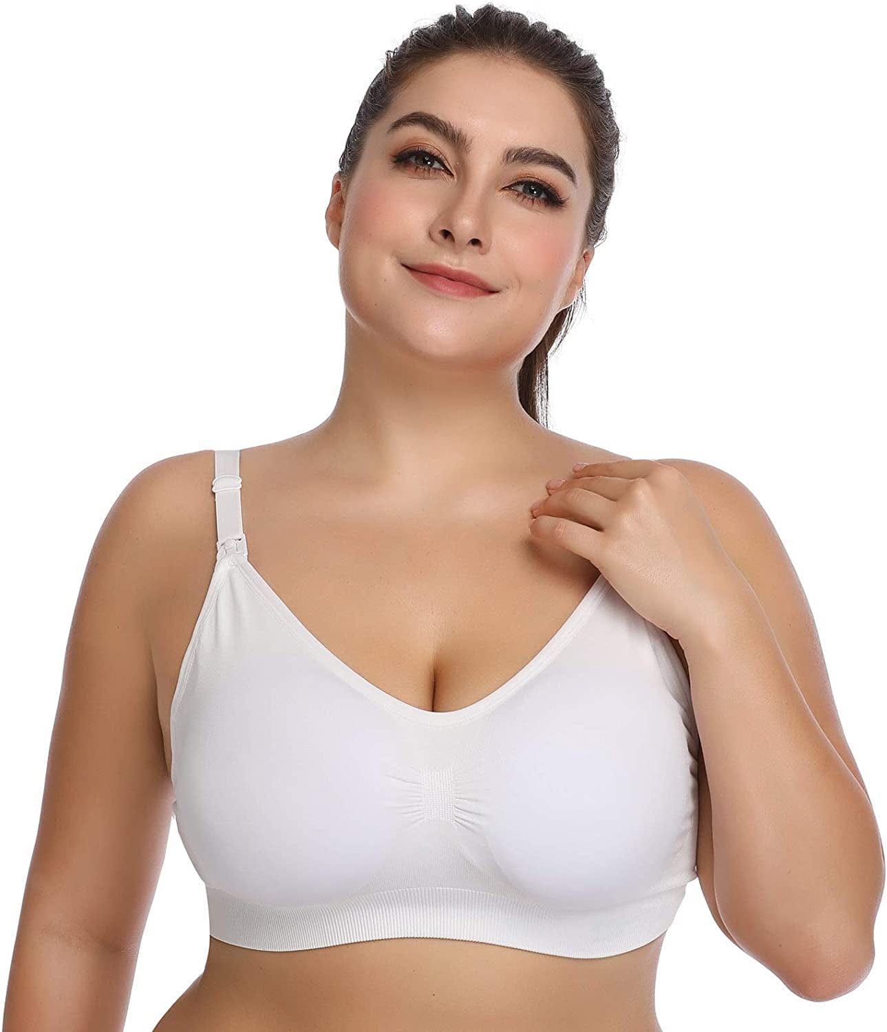 Womens Sleeping Nursing Bra Wirefree Breastfeeding Maternity Bralette Pack of 5