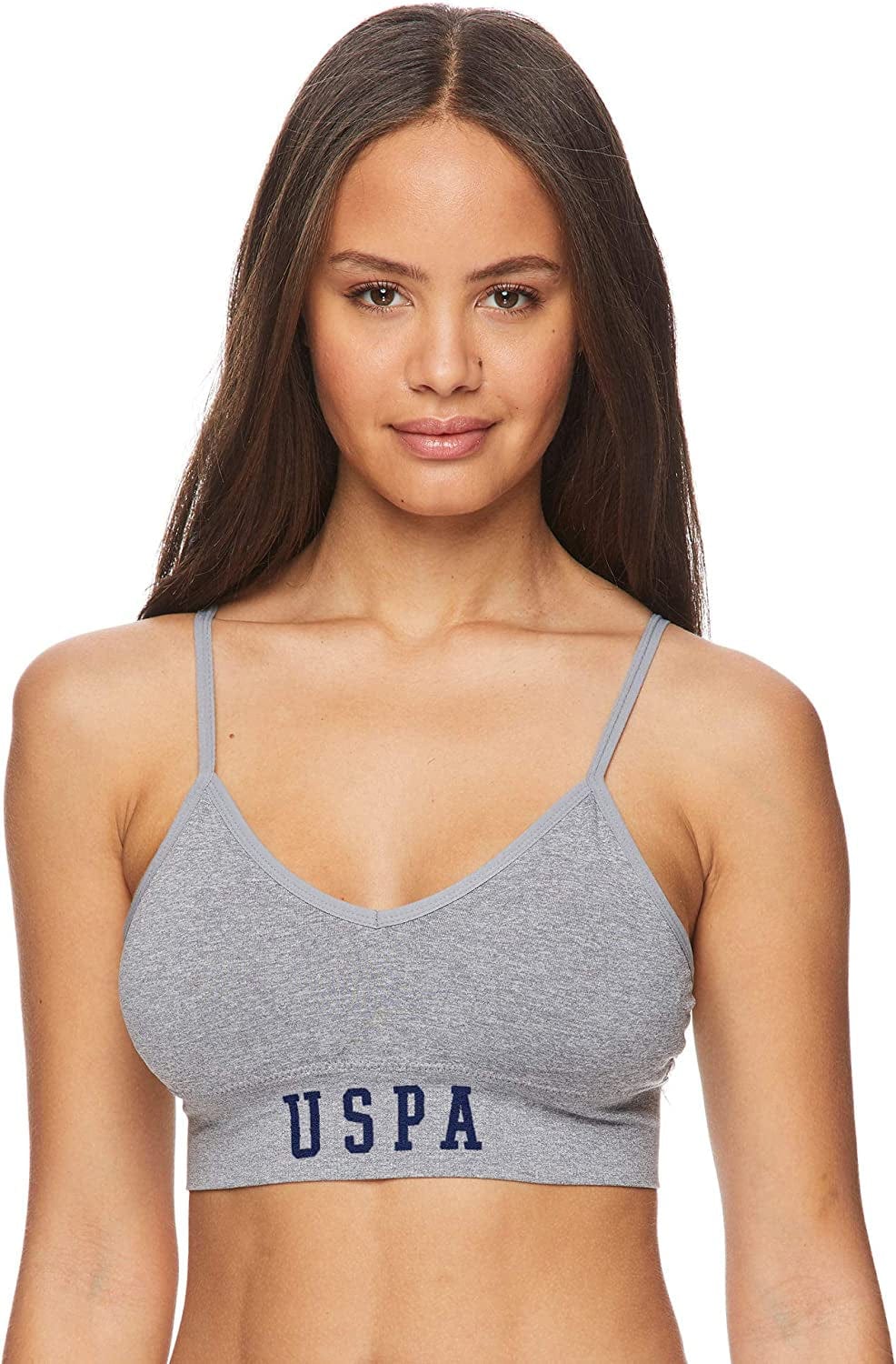 Womens Sports Bra Multipack - Wireless Bralettes for Women 3 Pack Heather Grey Meringue / X-Large