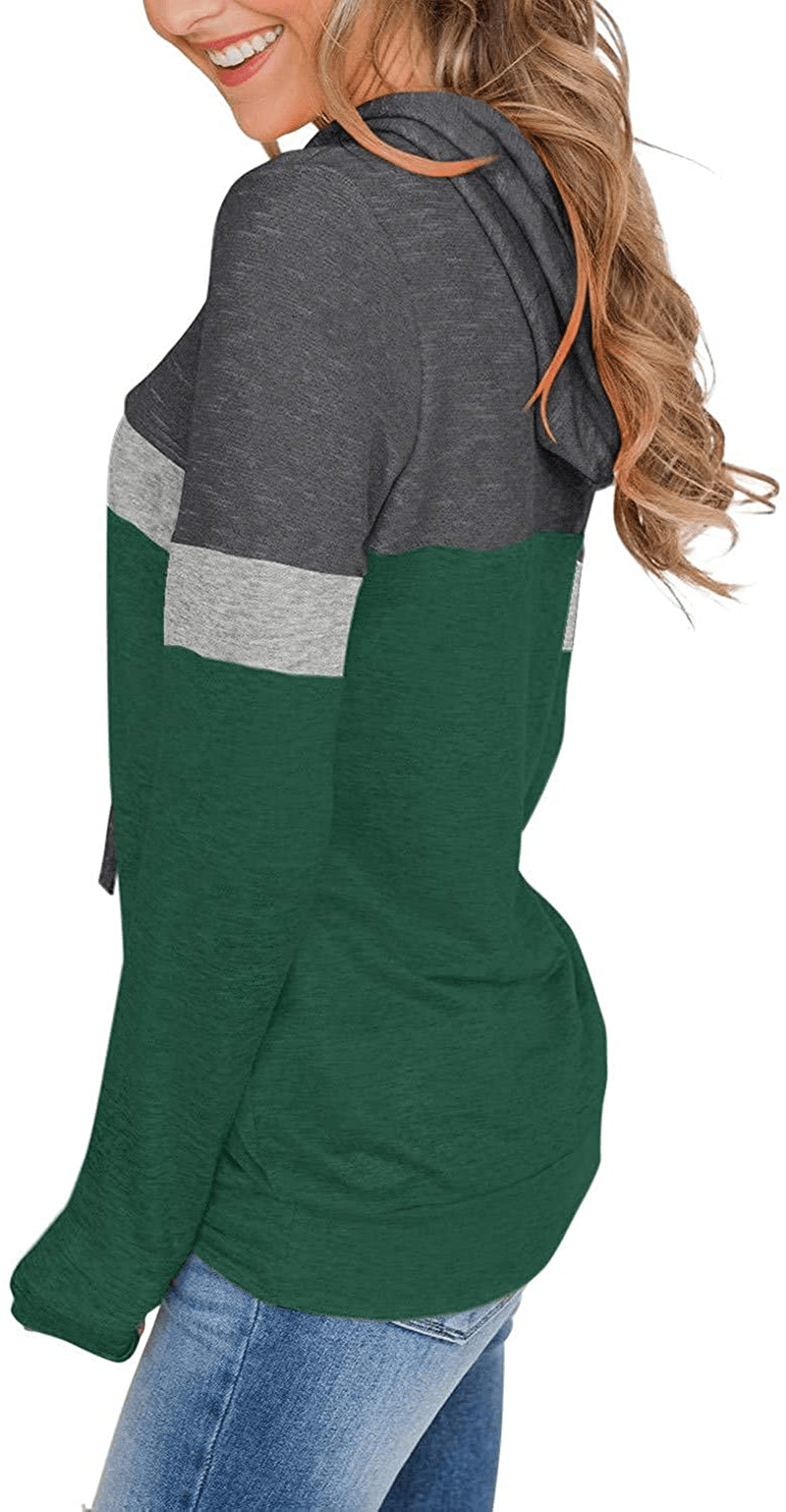 Womens Tops Ladies Tunics Casual Shirts Long Sleeve Hoodie Pullover Blouses Loose Fitting Tees Fashion Clothing Sweatshirts Apparel & Accessories > Clothing > Activewear Kylie Max