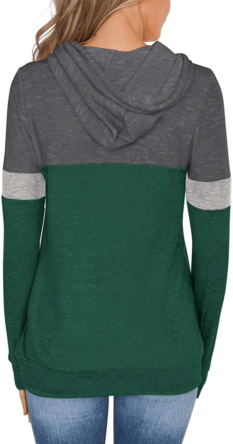 Womens Tops Ladies Tunics Casual Shirts Long Sleeve Hoodie Pullover Blouses Loose Fitting Tees Fashion Clothing Sweatshirts Apparel & Accessories > Clothing > Activewear Kylie Max