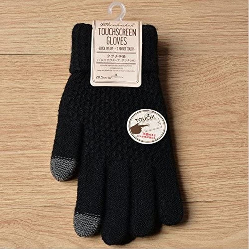 Womens Touch Screen Warm Soft Winter Knit Texting Gloves Cute Fashion Mittens for Smartphone Apparel & Accessories > Clothing Accessories > Gloves & Mittens JUMISEE
