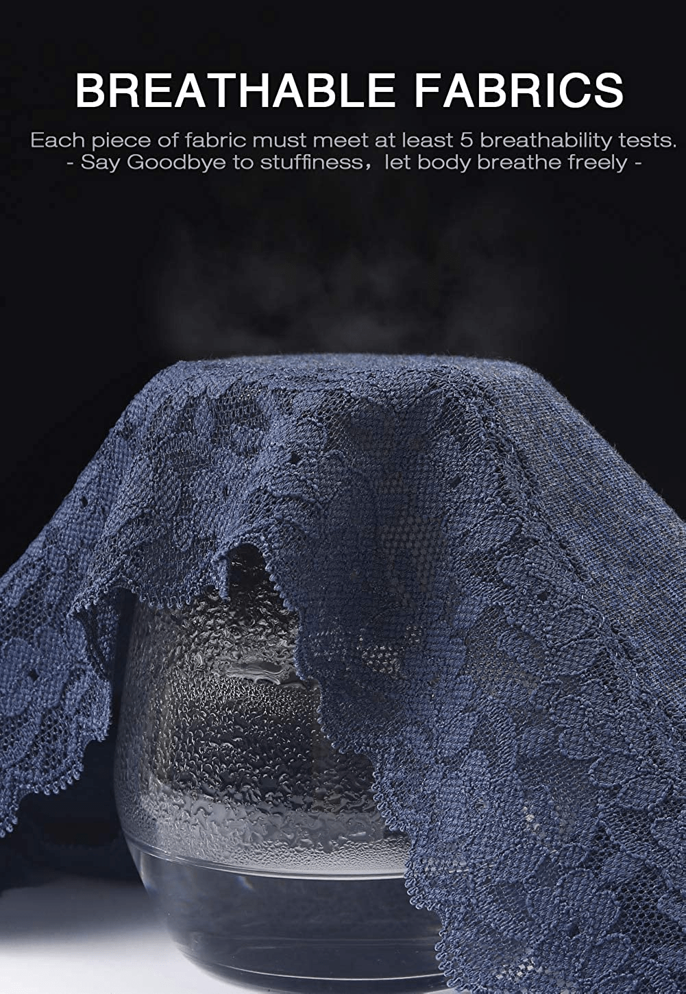 Womens Underwear Cotton Panties for Women Underpants Briefs Hipster Lace Bikini Pack Apparel & Accessories > Clothing > Underwear & Socks > Underwear GNEPH