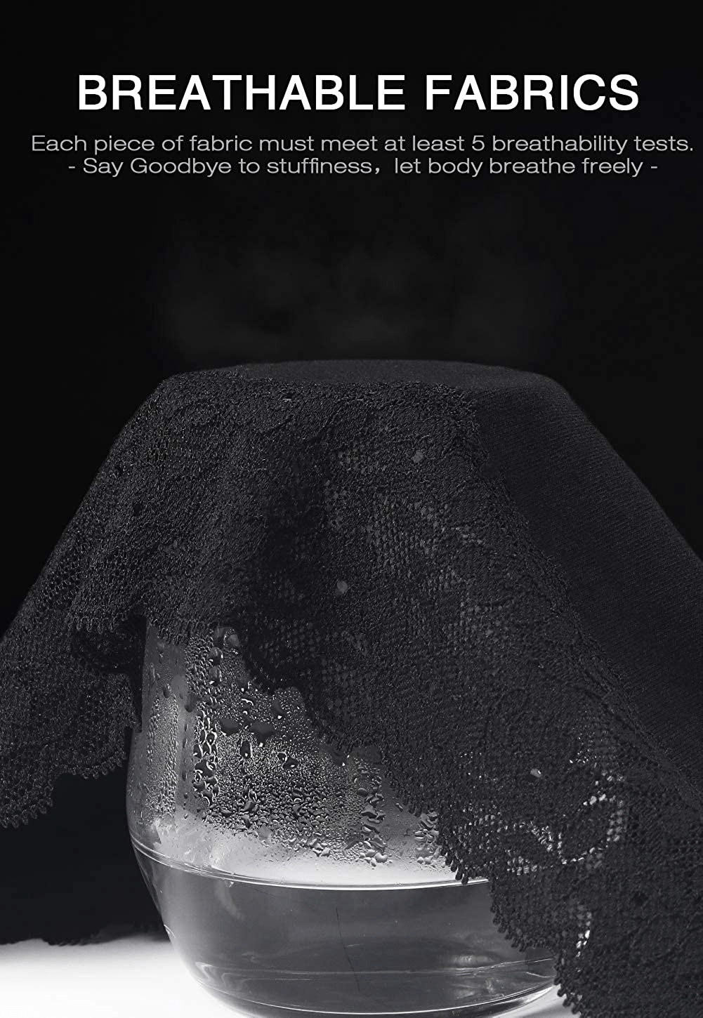 Womens Underwear Cotton Panties for Women Underpants Briefs Hipster Lace Bikini Pack Apparel & Accessories > Clothing > Underwear & Socks > Underwear GNEPH