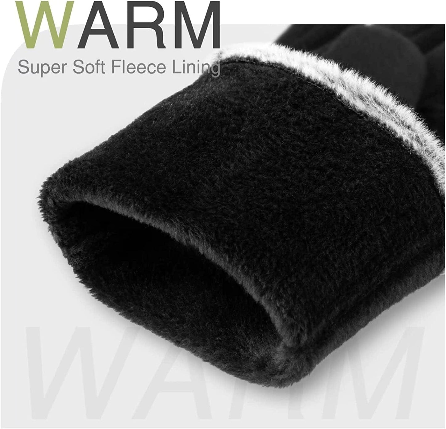 Womens Winter Warm Gloves with Sensitive Touch Screen Texting Fingers, Fleece Lined Windproof Gloves Apparel & Accessories > Clothing Accessories > Gloves & Mittens Alepo