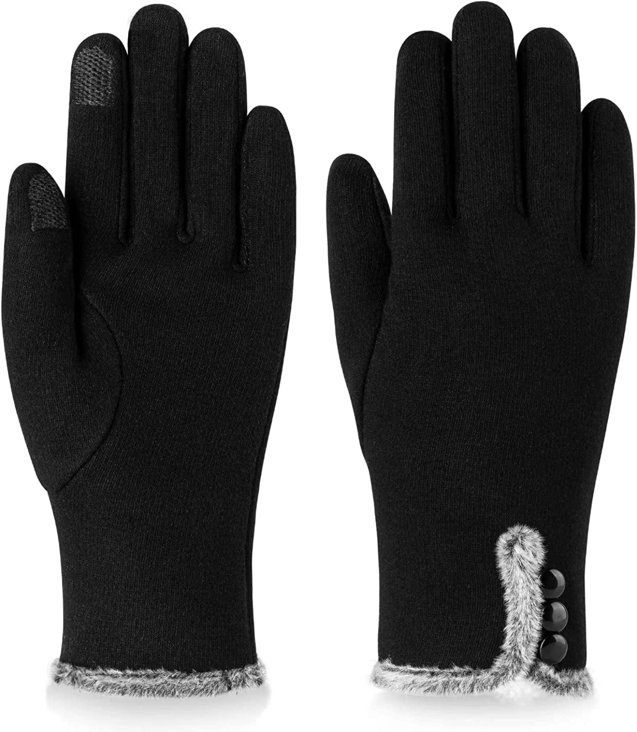 Womens Winter Warm Gloves with Sensitive Touch Screen Texting Fingers, Fleece Lined Windproof Gloves Apparel & Accessories > Clothing Accessories > Gloves & Mittens Alepo