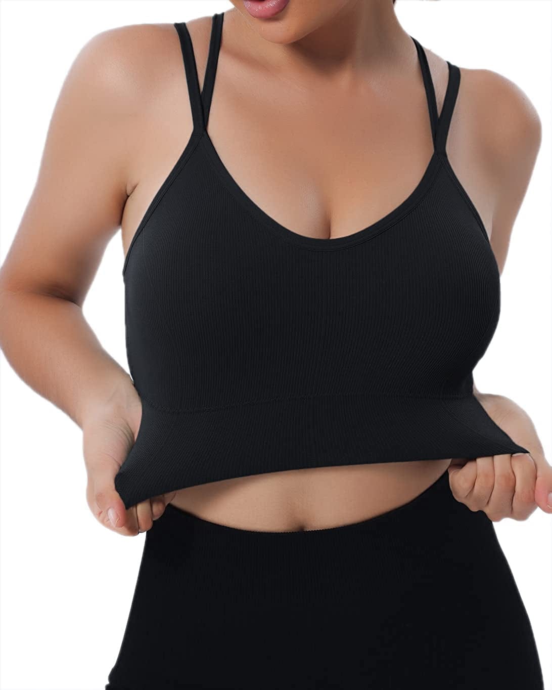 Workout Exercise Sport Bra Women'S Seamless Wire-Free Bra with Removable Pads