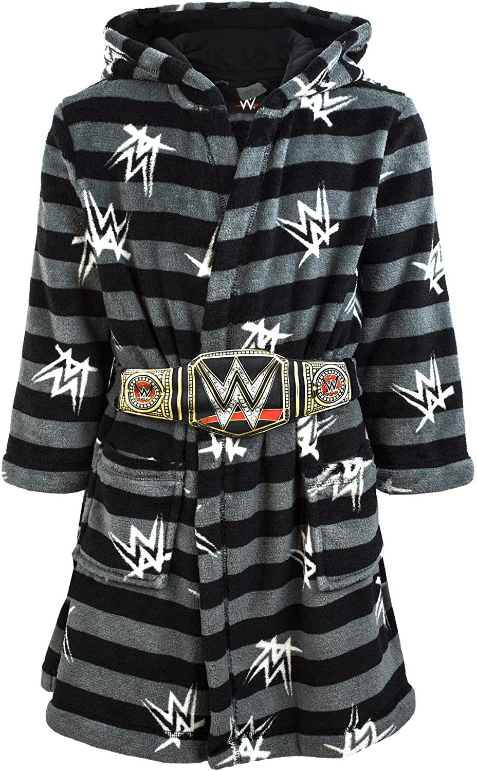 WWE Dressing Gown for Boys Wrestling Championship Title Belt Kids Bathrobe Apparel & Accessories > Clothing > Sleepwear & Loungewear > Robes Kylie Max