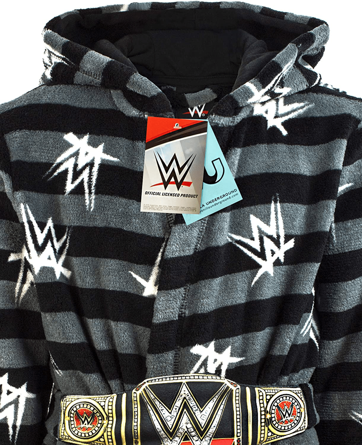 WWE Dressing Gown for Boys Wrestling Championship Title Belt Kids Bathrobe Apparel & Accessories > Clothing > Sleepwear & Loungewear > Robes Kylie Max