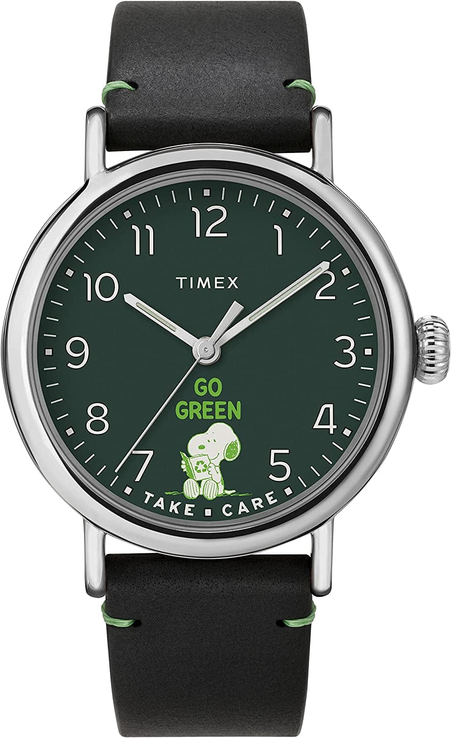 X Peanuts Standard 40Mm Watch Peanuts Take Care of the Earth Black