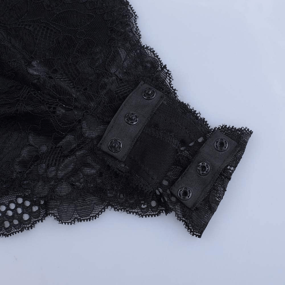 XAKALAKA Women Plus Size Lace Bodysuit Teddy Lingerie One Piece Babydoll Clubwear S-XXXXL Apparel & Accessories > Clothing > Underwear & Socks > Lingerie XAKALAKA