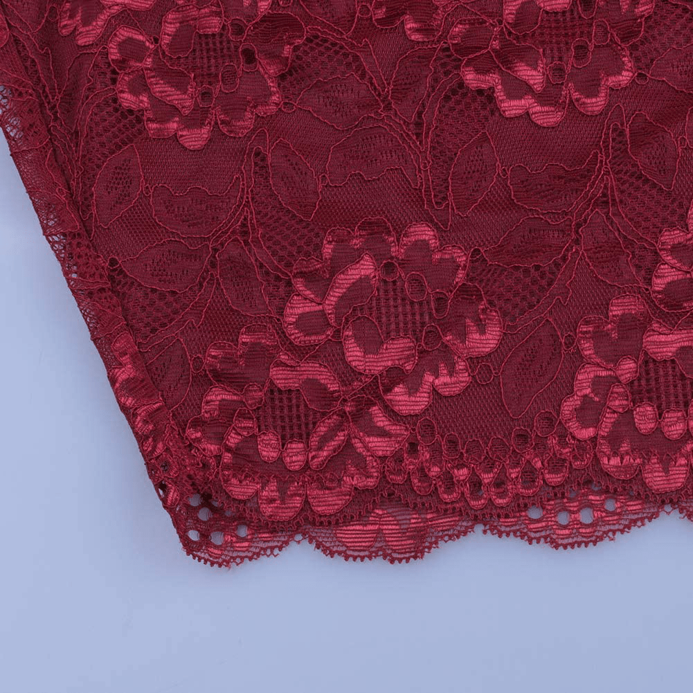 XAKALAKA Women Plus Size Lace Bodysuit Teddy Lingerie One Piece Babydoll Clubwear S-XXXXL Apparel & Accessories > Clothing > Underwear & Socks > Lingerie XAKALAKA