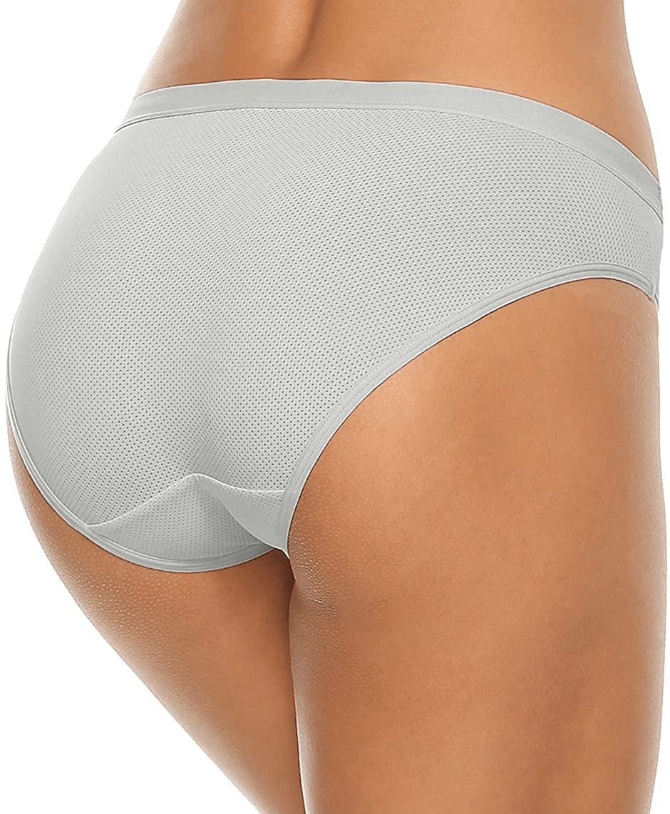 Xibing Women'S Breathable Underwear Stretch Bikini Panties Low Waist Mesh Hipster Panty 10-Pack Xibing