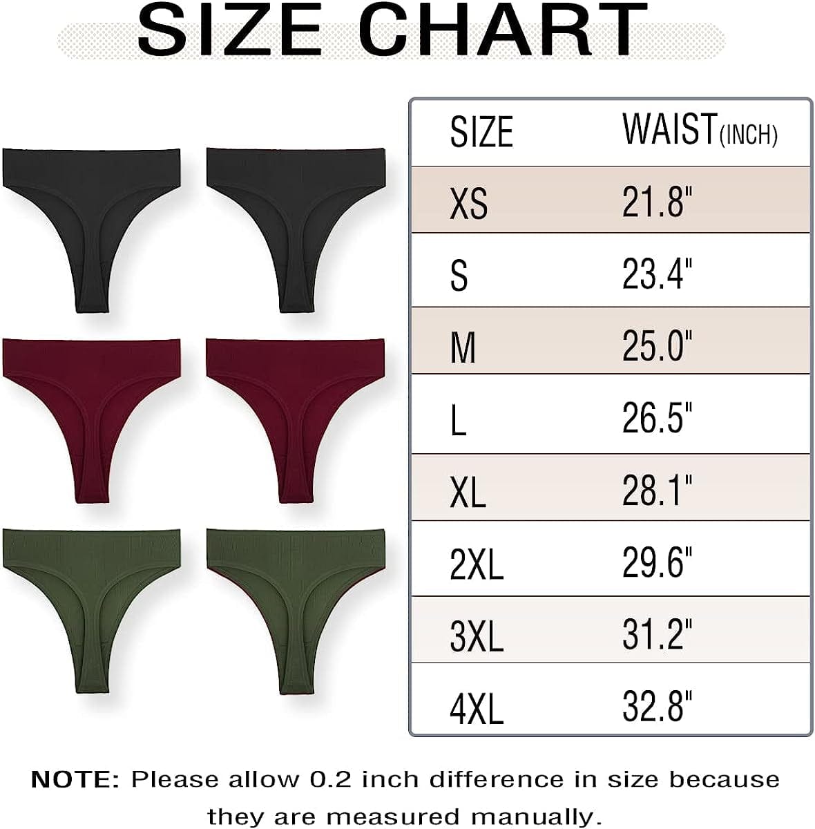 Xlndsoea Women'S High Waisted Ribbed Cotton Thongs Stretchy Sport Panties High Cut Breathable Underwear 6-Pack