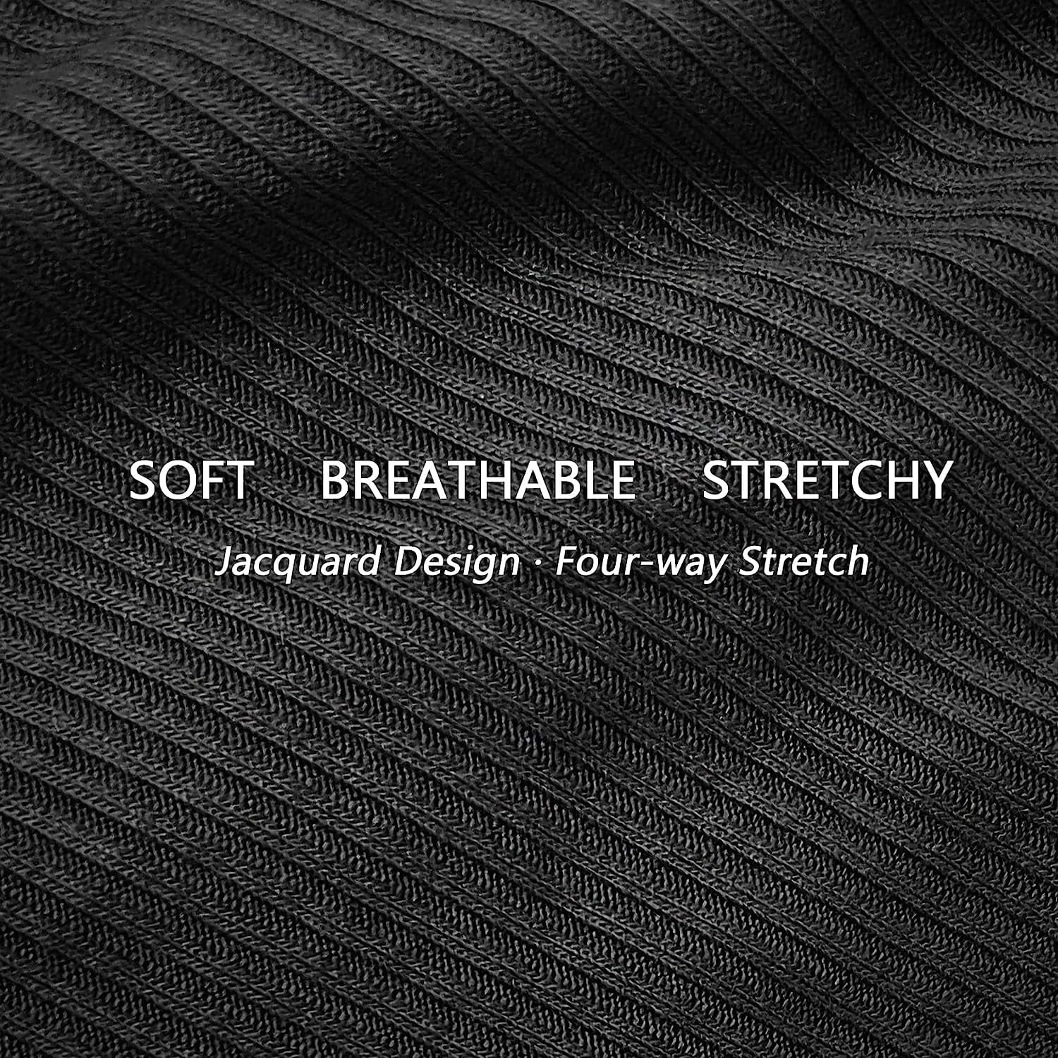 Xlndsoea Women'S High Waisted Ribbed Cotton Thongs Stretchy Sport Panties High Cut Breathable Underwear 6-Pack