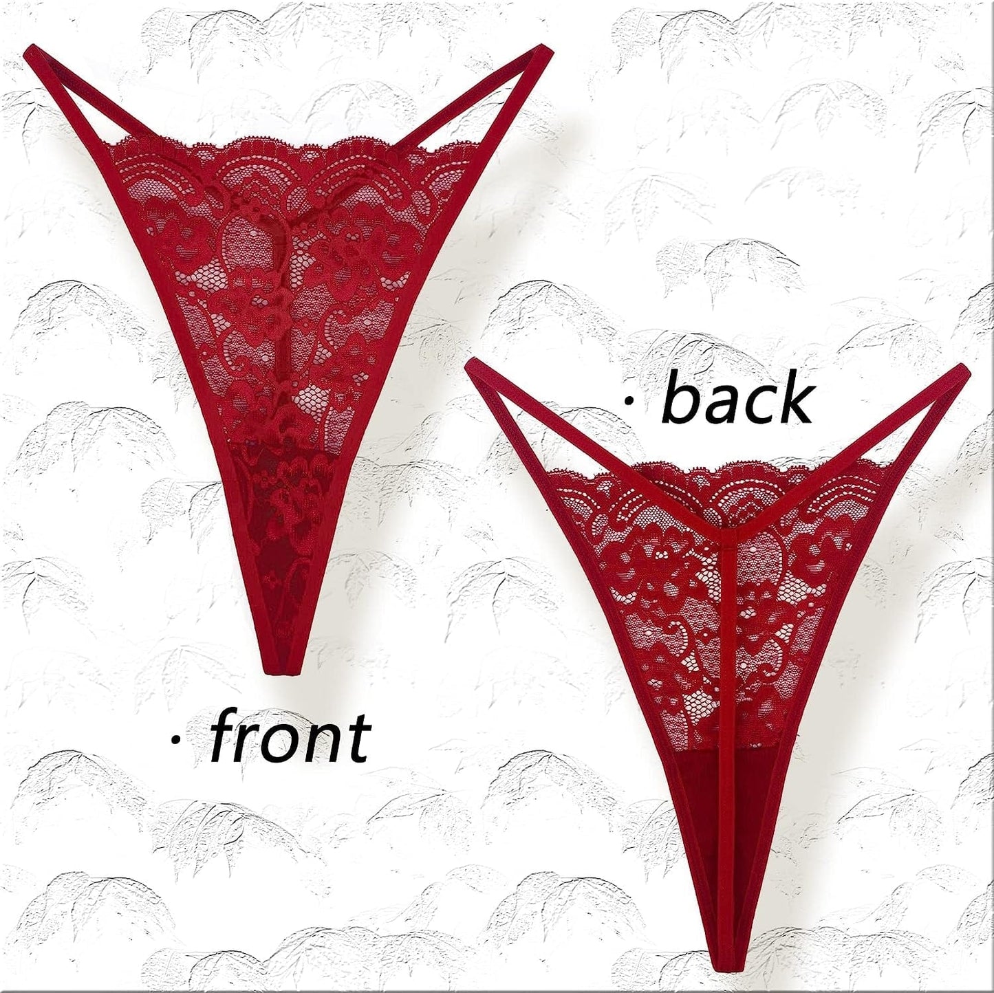 Xlndsoea Women'S Sexy Hollowed Out G-Strings Low Waisted Cotton Thong Panties Soft Exotic Underwear Multi Packs