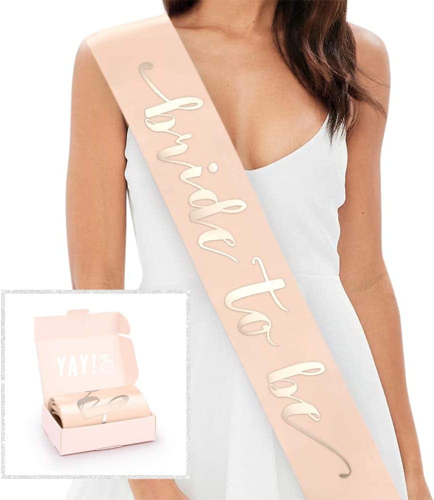 Xo, Fetti Rose Gold Bachelorette Party Sash - Bride to Be | Bachelorette Party Decorations - Sash for Bride | Bridal Shower Gift | Engagement Party Decoration | Bach Favor Apparel & Accessories > Clothing Accessories > Sashes xo, Fetti