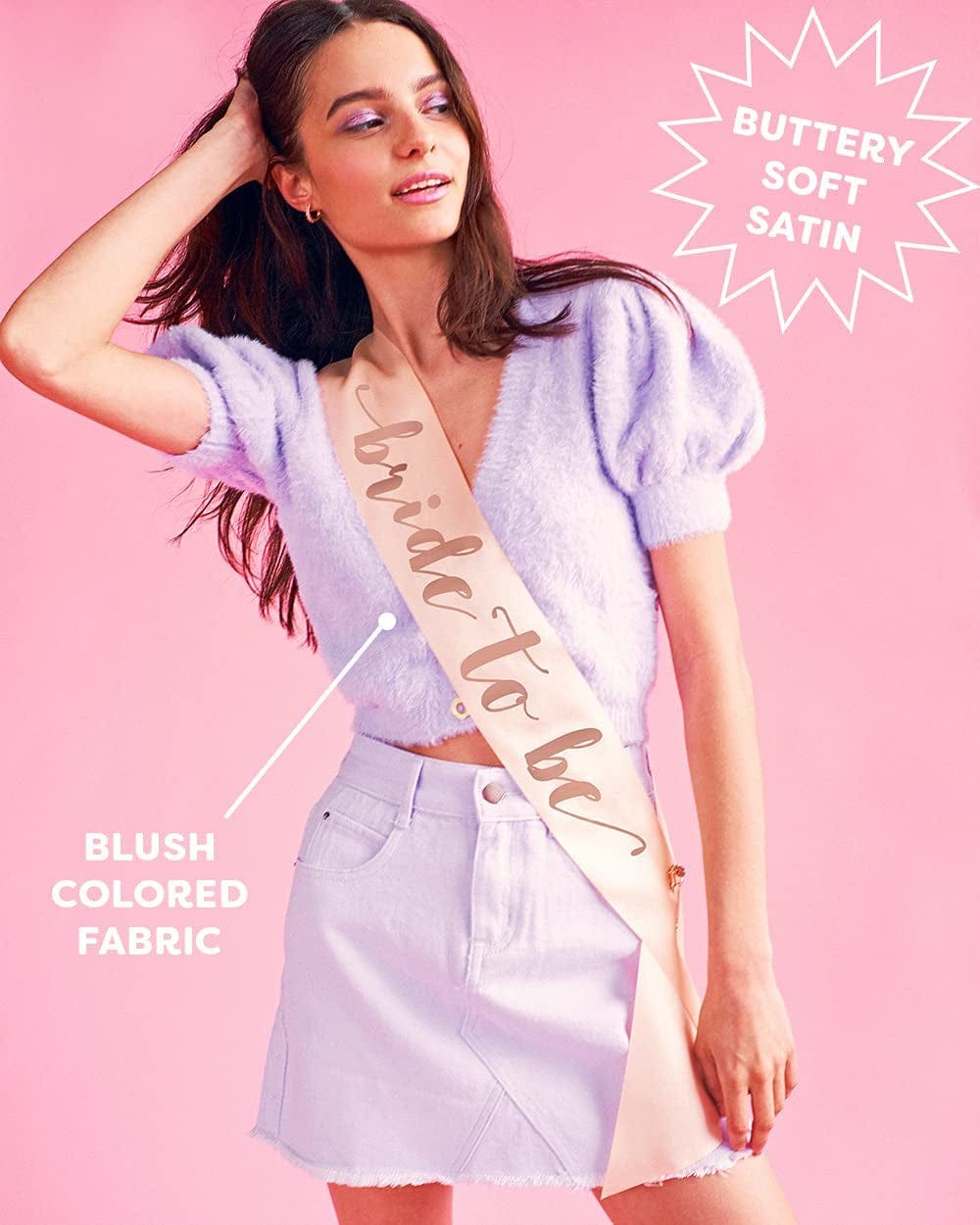 Xo, Fetti Rose Gold Bachelorette Party Sash - Bride to Be | Bachelorette Party Decorations - Sash for Bride | Bridal Shower Gift | Engagement Party Decoration | Bach Favor Apparel & Accessories > Clothing Accessories > Sashes xo, Fetti