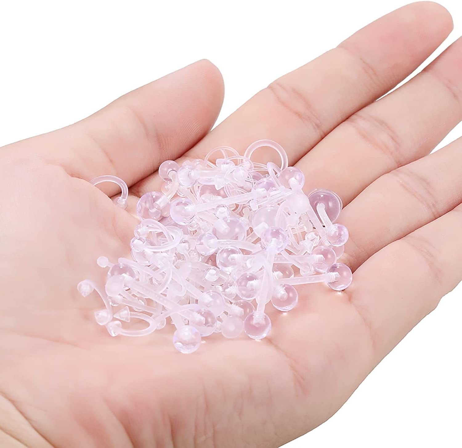 Xpircn Piercing Kit Stainless Steel Bioflex Lip Nose Tongue Tragus Cartilage Daith Eeybrow Belly Button Rings Body Piercing Jewelry 14G 16G 20G Apparel & Accessories > Jewelry > Body Jewelry Xpircn