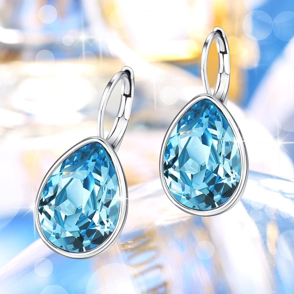 Xuping Jewelry Fashion Huggies Crystal Earring for Women