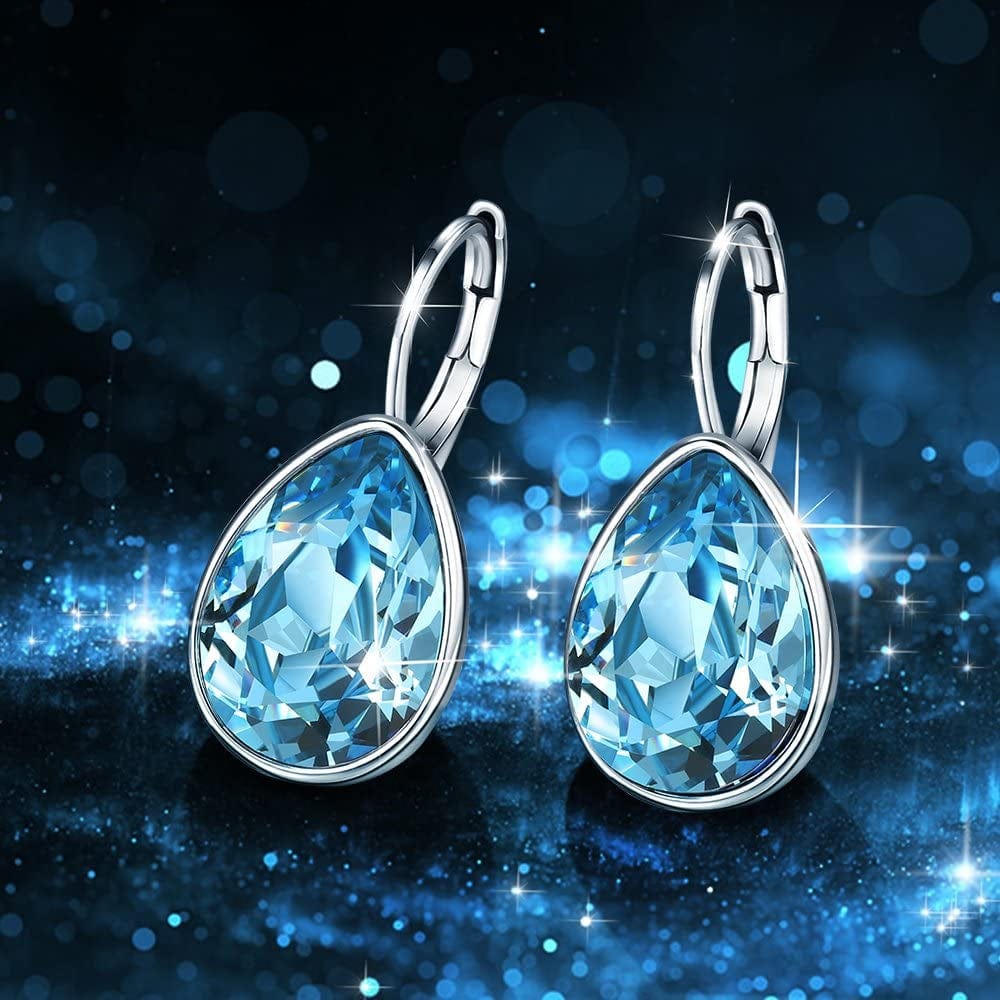 Xuping Jewelry Fashion Huggies Crystal Earring for Women