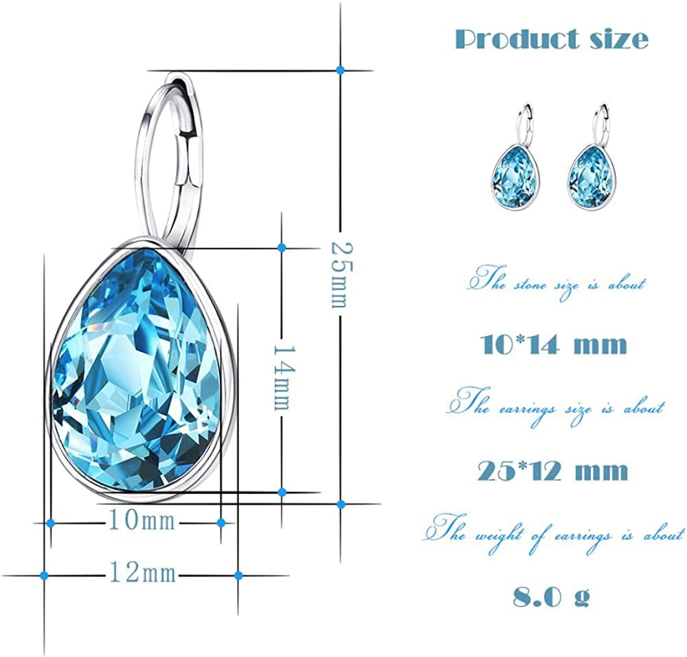 Xuping Jewelry Fashion Huggies Crystal Earring for Women