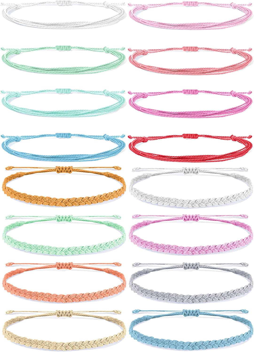 YANCHUN String Bracelets for Teen Girls Boho Breach Bracelet for Women Surfer Waterproof Anklet Friendship Bracelets for Men Apparel & Accessories > Jewelry > Bracelets YANCHUN C:Beach style