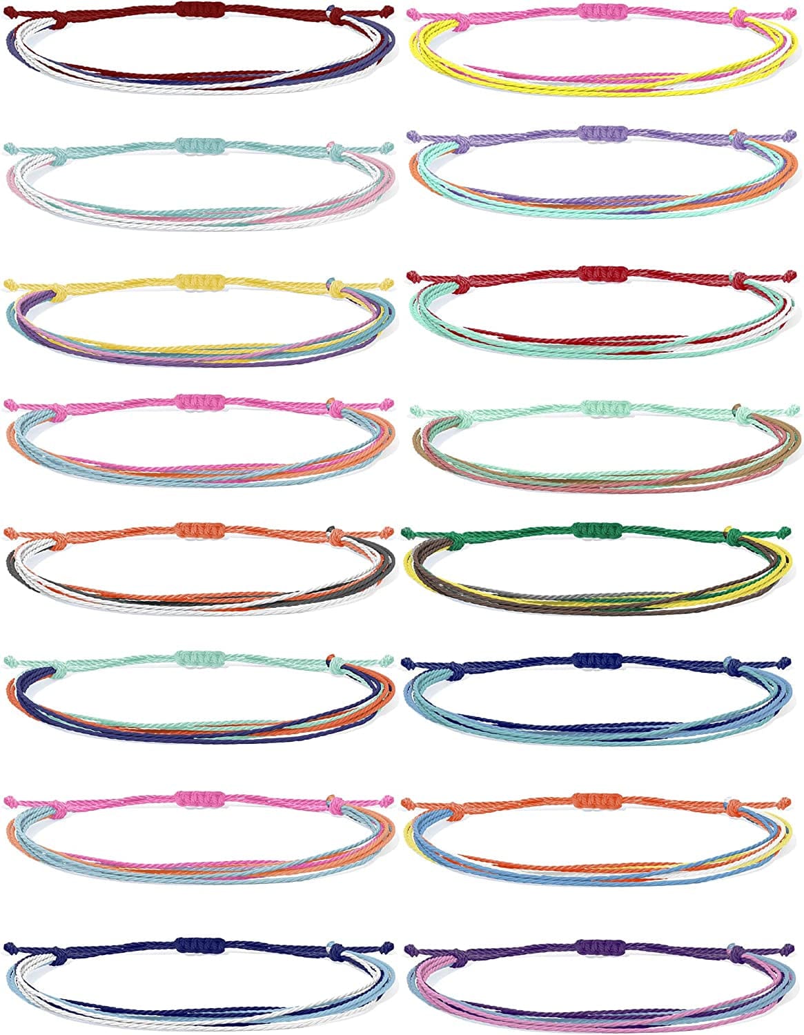 YANCHUN String Bracelets for Teen Girls Boho Breach Bracelet for Women Surfer Waterproof Anklet Friendship Bracelets for Men Apparel & Accessories > Jewelry > Bracelets YANCHUN B:String 12pcs
