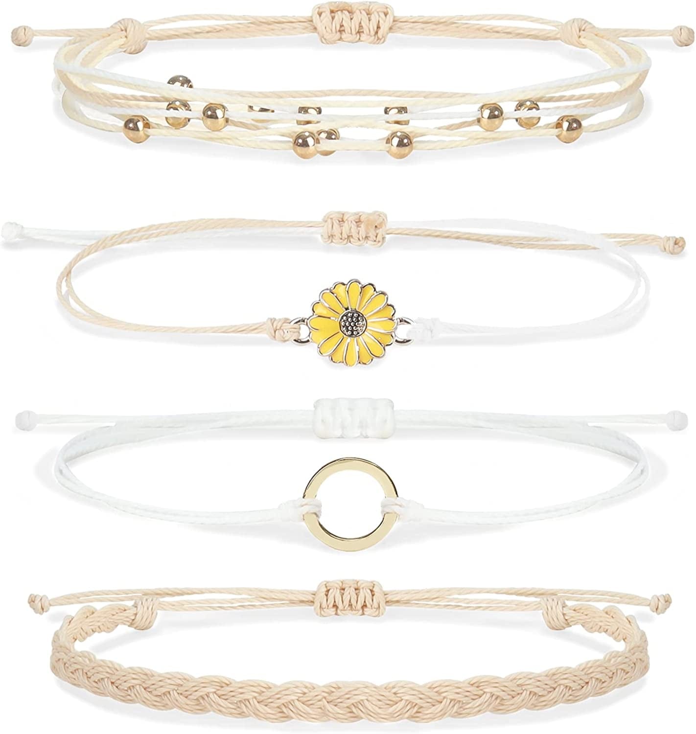 YANCHUN String Bracelets for Teen Girls Boho Breach Bracelet for Women Surfer Waterproof Anklet Friendship Bracelets for Men Apparel & Accessories > Jewelry > Bracelets YANCHUN B