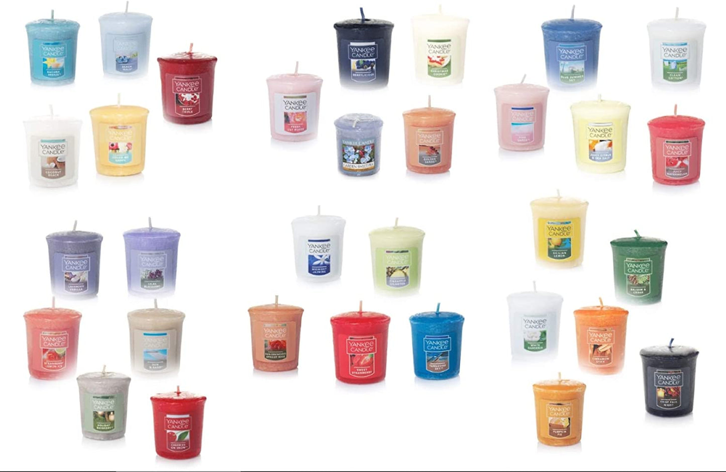 Yankee Candle Votives - Grab Bag of 10 Assorted Votive Candles - Random Mixed Scents 10 Ct Floral Fragrancesmixed
