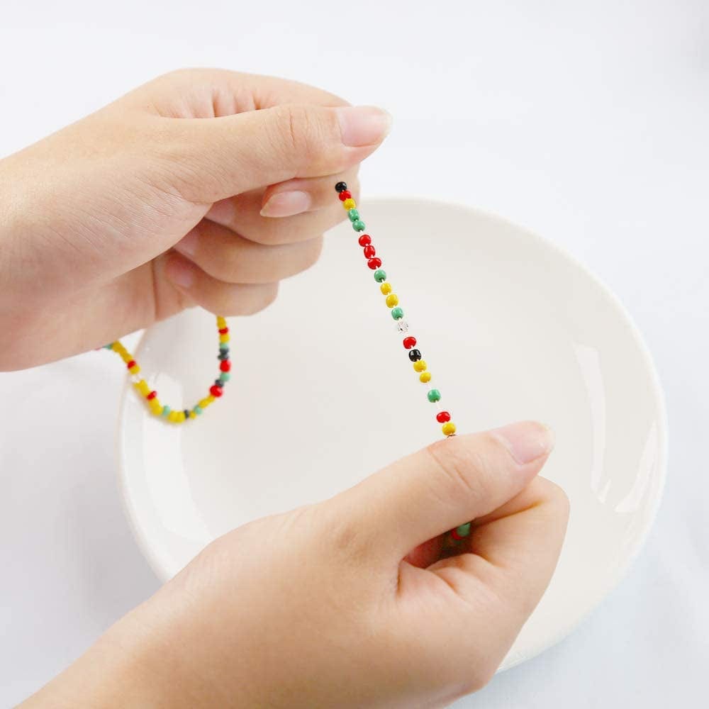 Yansport Elastic Waist Bead Body Chain, 14PC Colorful African Belly Beads, Bikini Waist Beads Chains Set, Summer Fashion Jewelry for Women and Girls Apparel & Accessories > Jewelry > Body Jewelry yansport