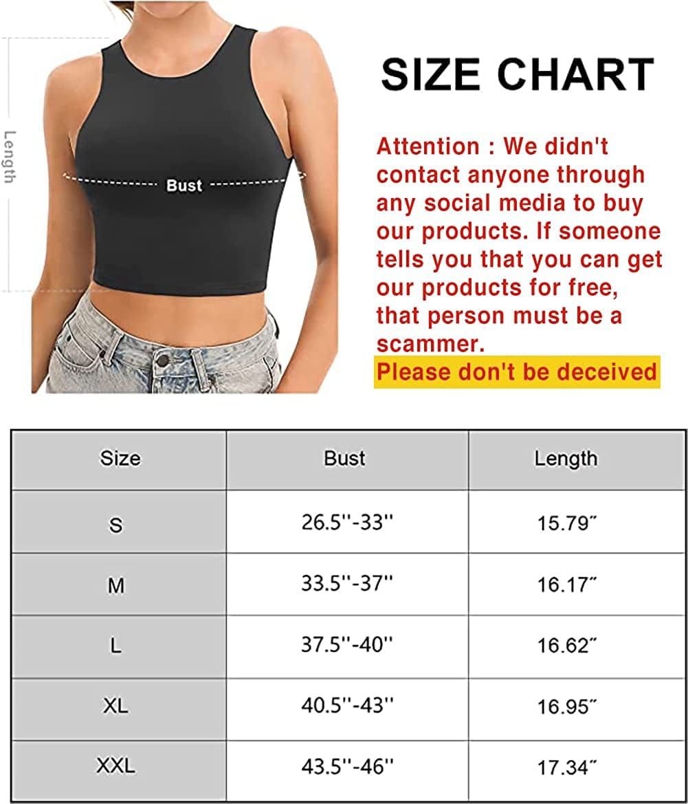 Yeawinta Workout Crop Tops for Women Cropped Racerback Halter Neck Shirts Sleeveless Yoga Tops Pack