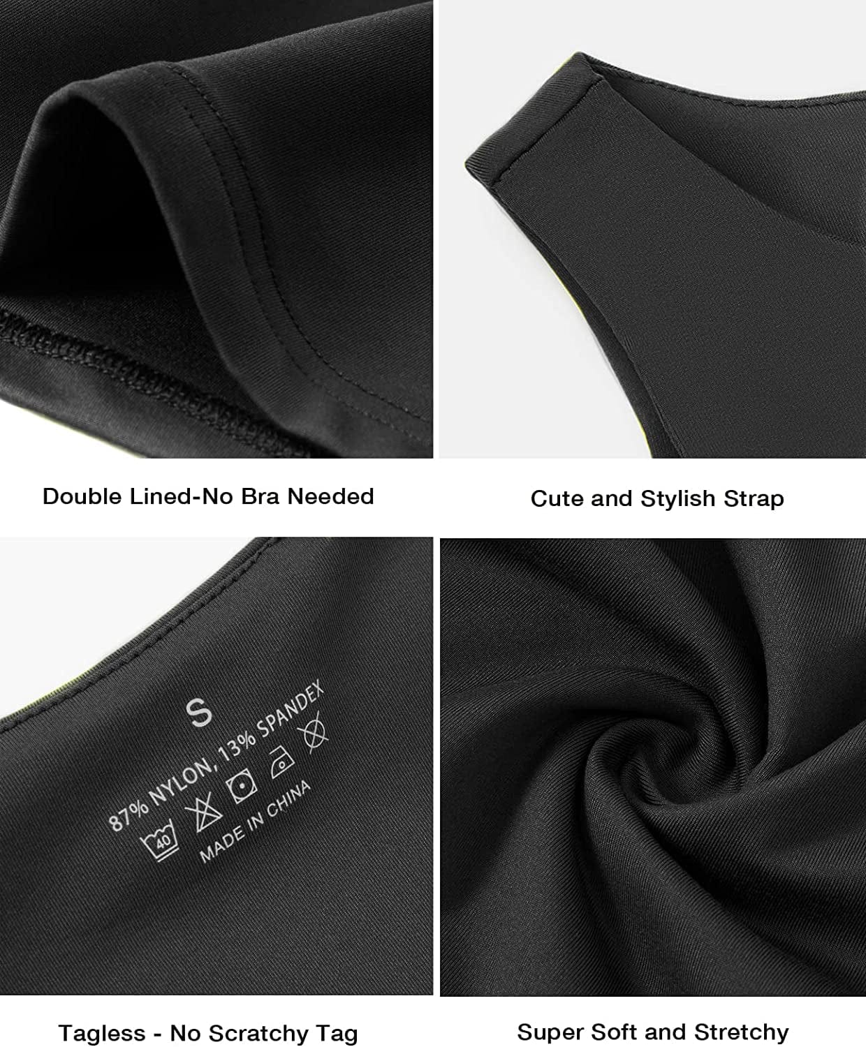 Yeawinta Workout Crop Tops for Women Cropped Racerback Halter Neck Shirts Sleeveless Yoga Tops Pack