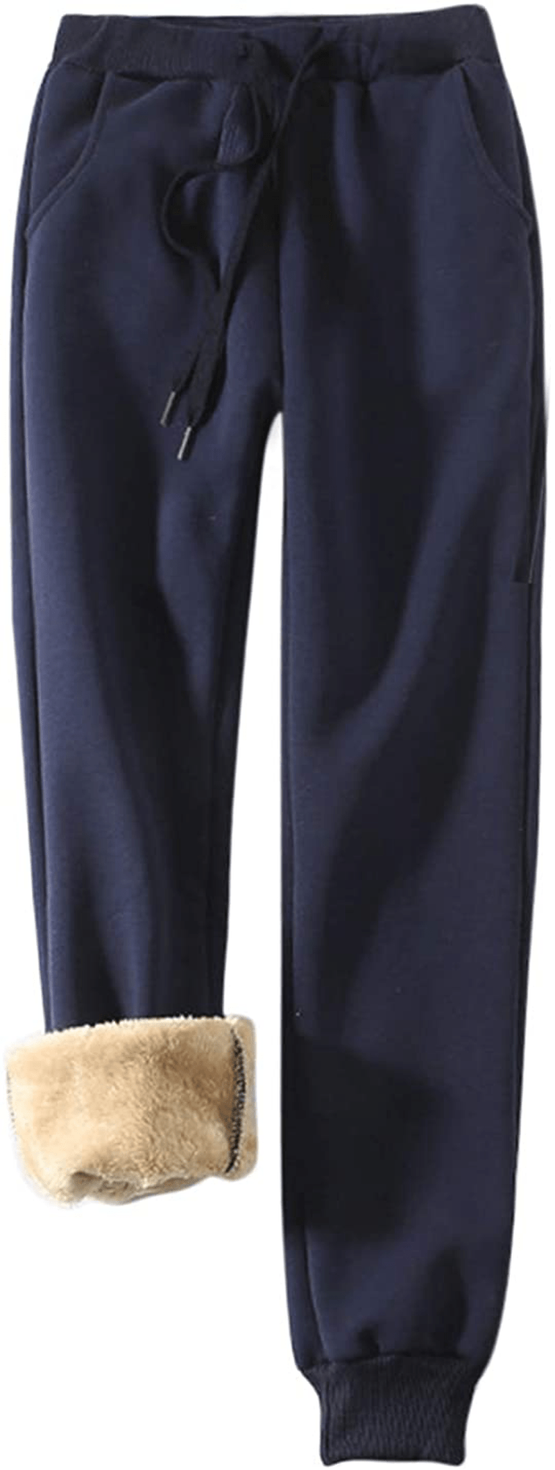Yeokou Women'S Warm Sherpa Lined Athletic Sweatpants Jogger Fleece Pants Apparel & Accessories > Clothing > Activewear Kylie Max