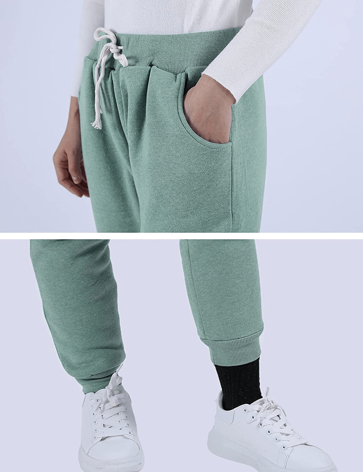 Yeokou Women'S Warm Sherpa Lined Athletic Sweatpants Jogger Fleece Pants Apparel & Accessories > Clothing > Activewear Kylie Max