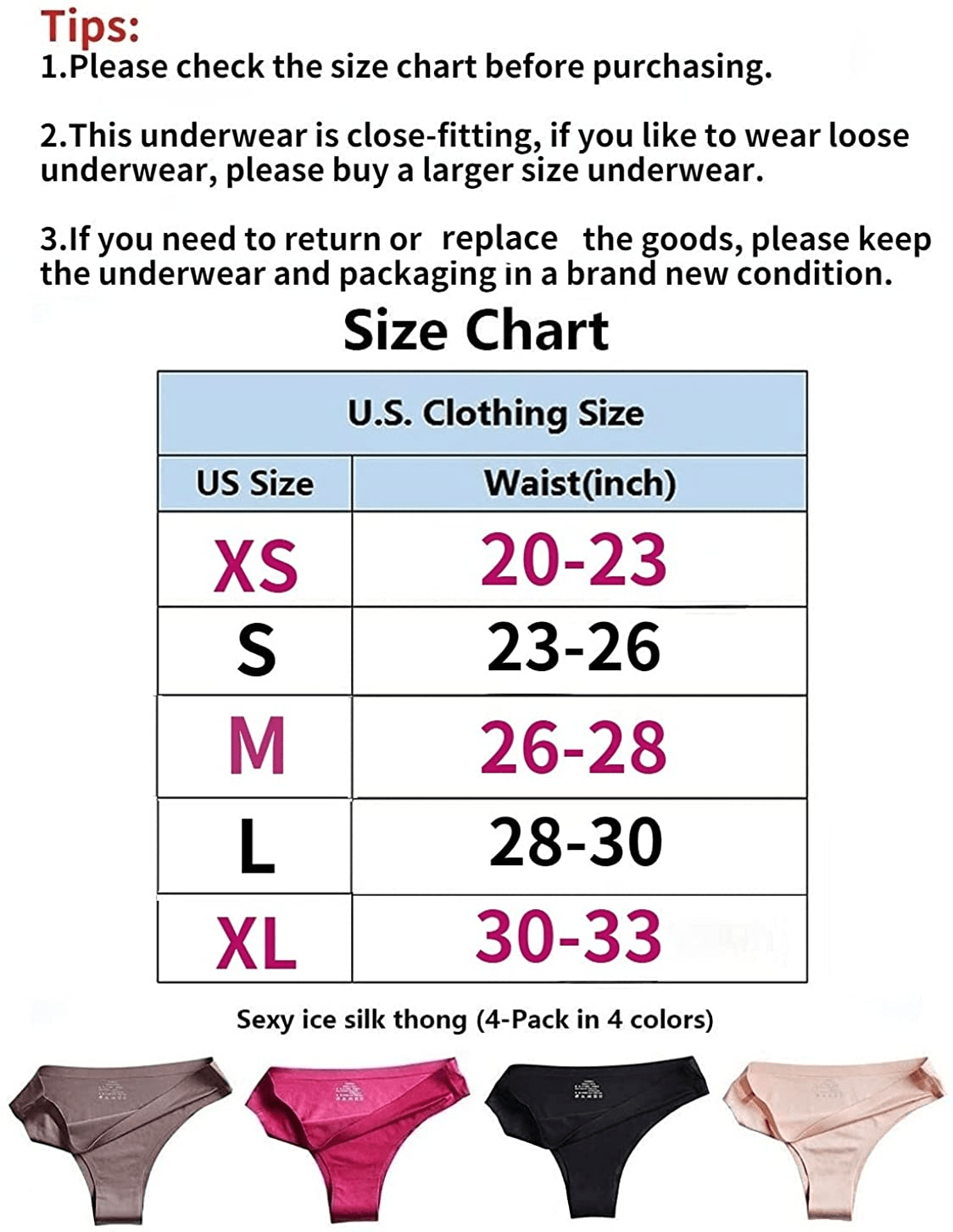 YESUBELU Seamless Underwear Women Half Back Coverage Bikini Sets for Women 4-Pack Apparel & Accessories > Clothing > Underwear & Socks > Underwear YESUBELU