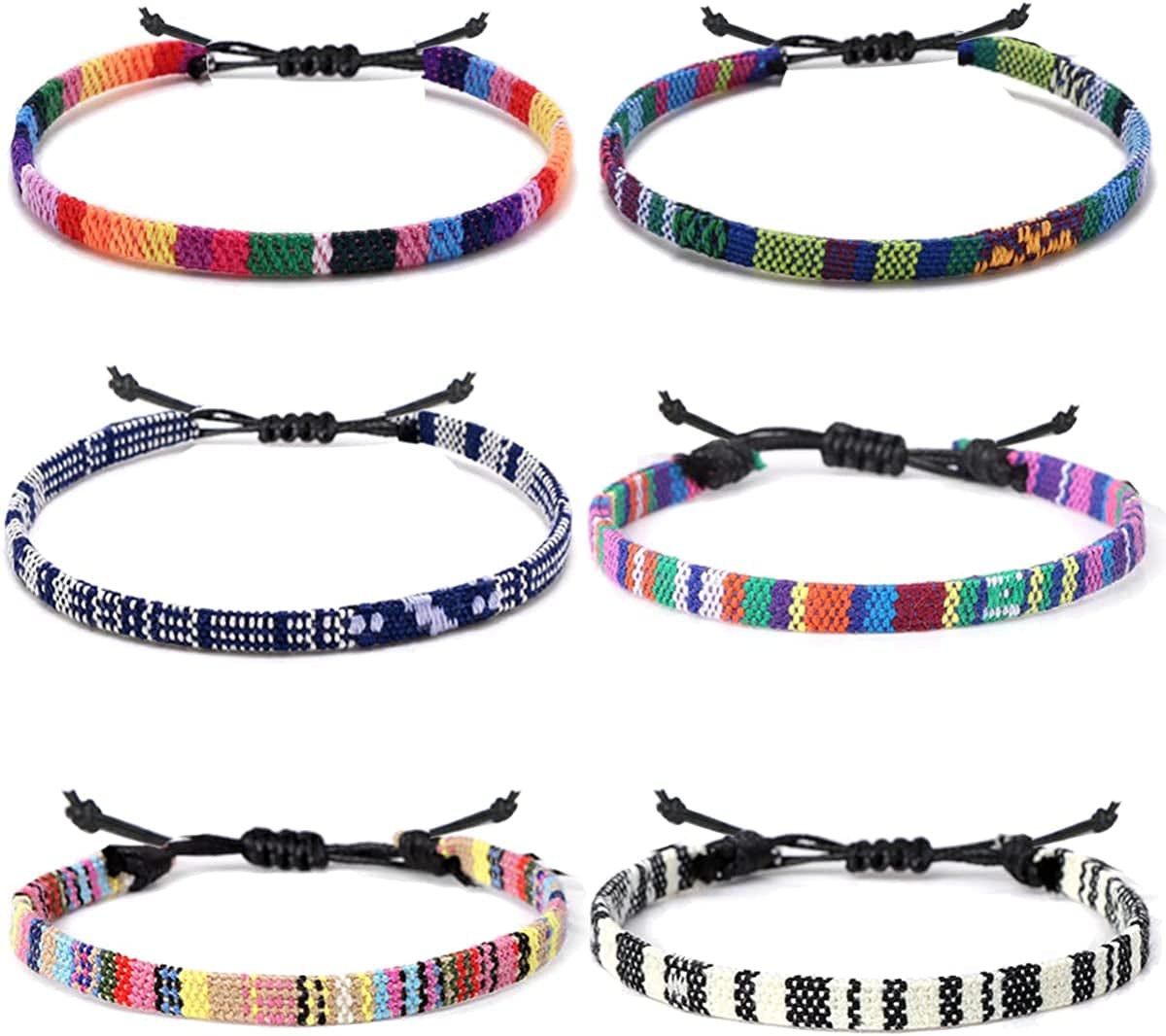 Yfstyle 12Pcs Summer Beach Surfer Wave Bracelets Adjustable Handmade Waterproof Braided String Beaded Anklets Starfish Turtle Infinity Ankle Bracelet for Women Girls Boho Jewelry for Summer-B Apparel & Accessories > Jewelry > Anklets yfstyle 6pcs