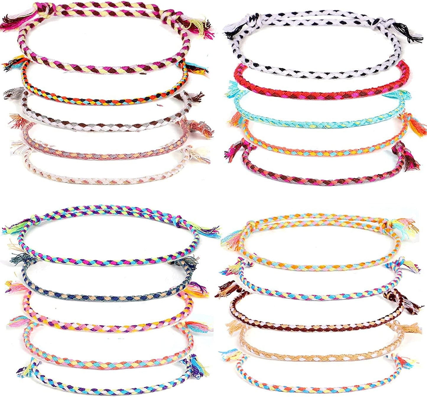 Yfstyle 12Pcs Summer Beach Surfer Wave Bracelets Adjustable Handmade Waterproof Braided String Beaded Anklets Starfish Turtle Infinity Ankle Bracelet for Women Girls Boho Jewelry for Summer-B Apparel & Accessories > Jewelry > Bracelets yfstyle 20PCS