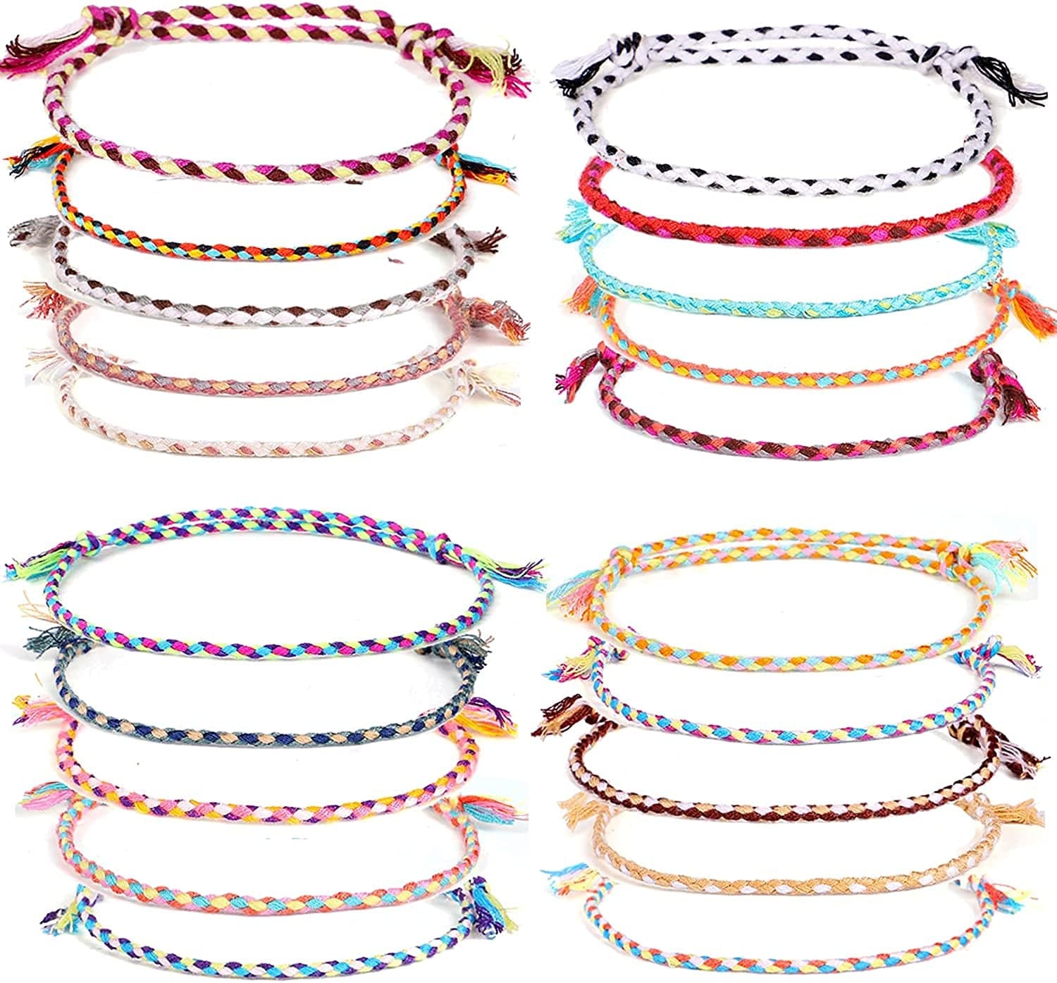 Yfstyle 12Pcs Summer Beach Surfer Wave Bracelets Adjustable Handmade Waterproof Braided String Beaded Anklets Starfish Turtle Infinity Ankle Bracelet for Women Girls Boho Jewelry for Summer-B Apparel & Accessories > Jewelry > Anklets yfstyle 20PCS