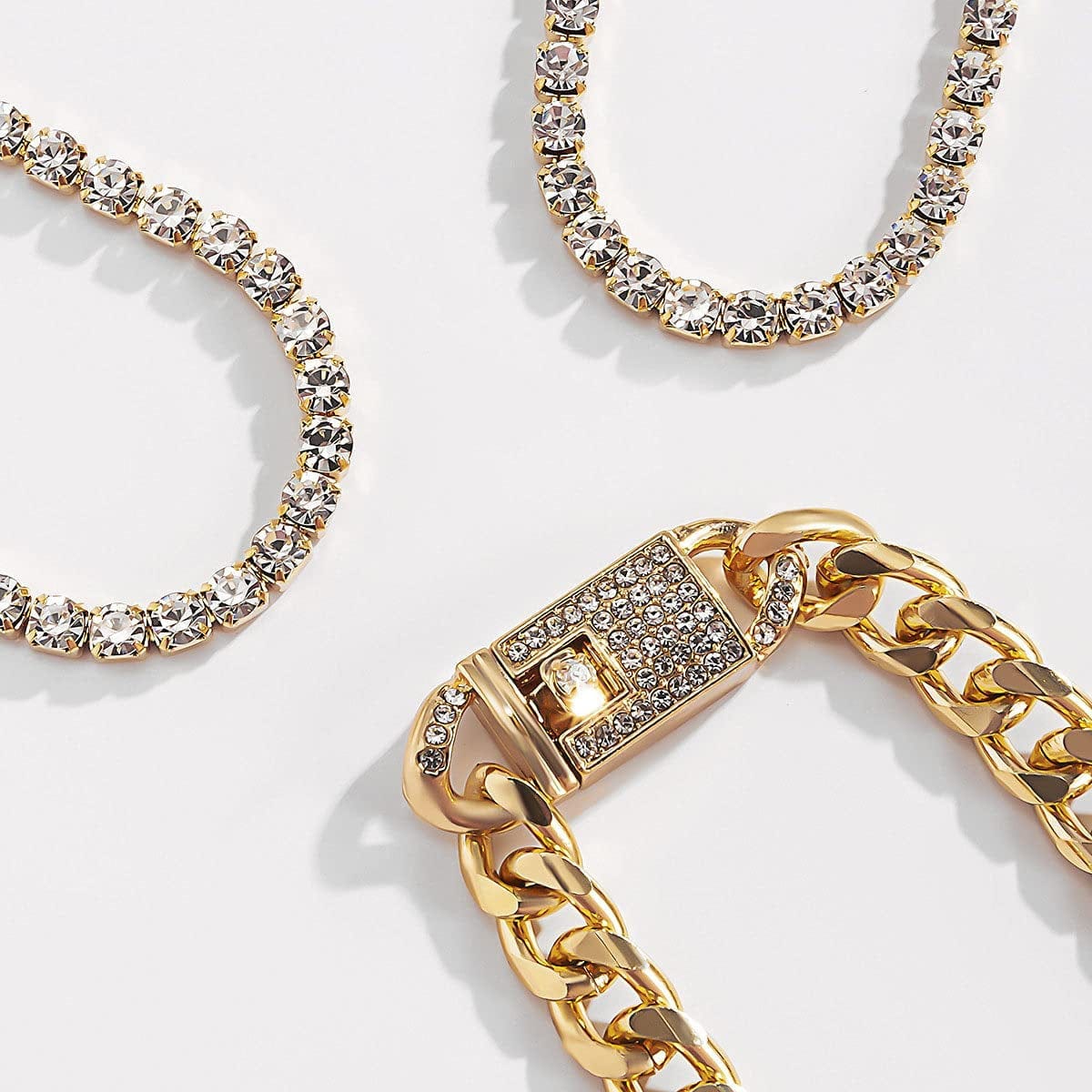 Yfstyle 3PCS Butterfly Ankle Bracelet for Women Girls Charms Butterfly Ankle Rhinestone Anklets Bulk Adjustable Layered Braided Chain Anklet for Summer Beach Apparel & Accessories > Jewelry > Anklets yfstyle