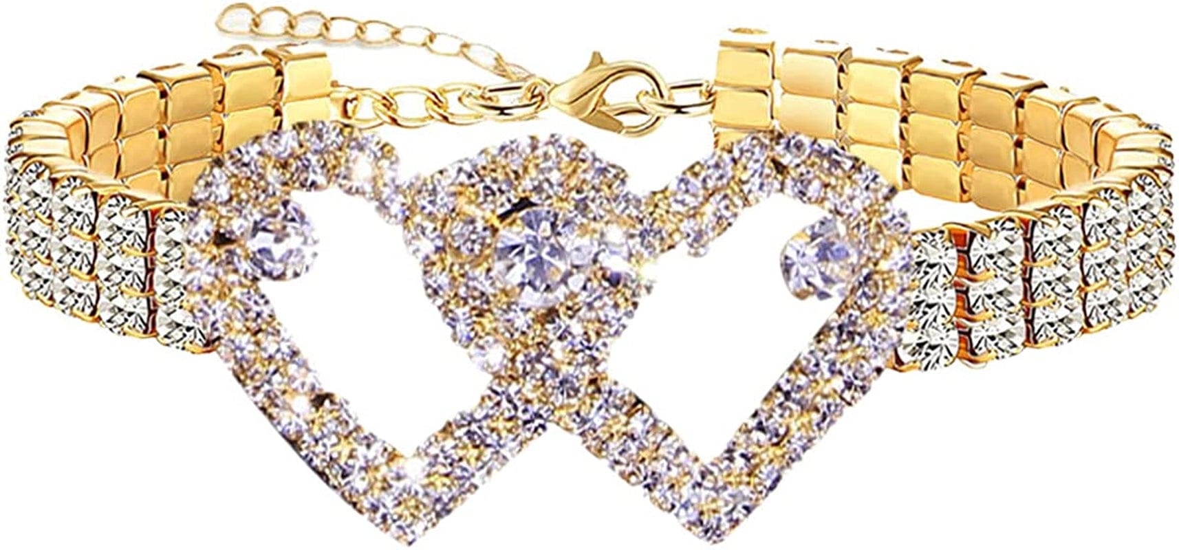 Yfstyle 3PCS Butterfly Ankle Bracelet for Women Girls Charms Butterfly Ankle Rhinestone Anklets Bulk Adjustable Layered Braided Chain Anklet for Summer Beach Apparel & Accessories > Jewelry > Anklets yfstyle gold heart