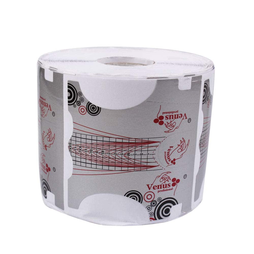 Yigo 500Pcs Nail Form, Nail Art Guide Stickers for Acrylic UV Gel Nail Tips Manicure Extension Tool (1 Roll / 500 PCS - Sliver) Health & Beauty > Personal Care > Cosmetics > Cosmetic Tools > Nail Tools yigo