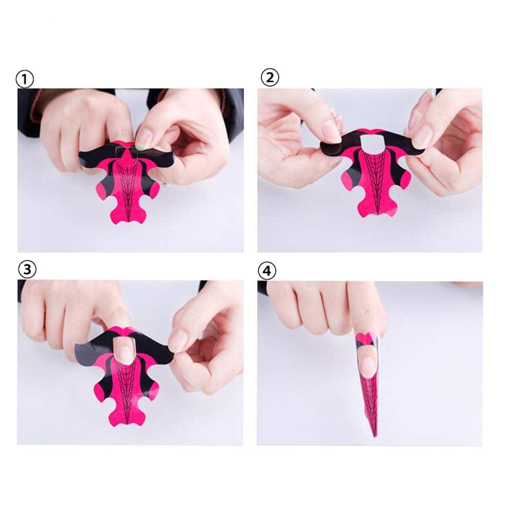 Yigo 500Pcs Nail Forms Extension Tips Guide Extension French DIY Tool Fish Acrylic UV Gel Nail Art Tools Builder Sticker Sculpting Health & Beauty > Personal Care > Cosmetics > Cosmetic Tools > Nail Tools yigo