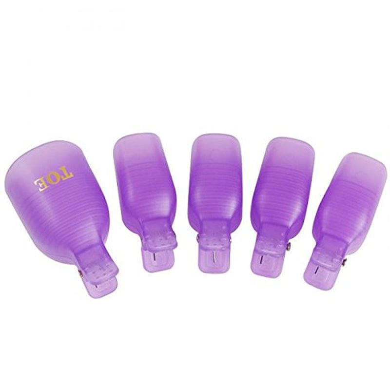 Yimart® Pack of 10 Reusable Plastic Toenail Nail Art Soak off Cap Clip UV Gel Polish Remover Wrap Tool (Purple) Health & Beauty > Personal Care > Cosmetics > Cosmetic Tools > Nail Tools Yimart