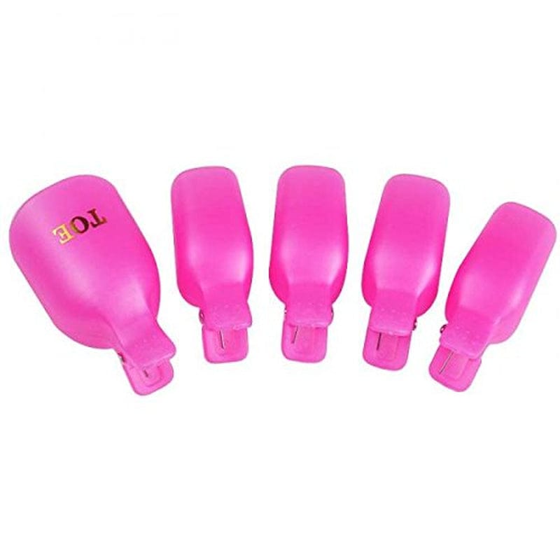 Yimart® Pack of 10 Reusable Plastic Toenail Nail Art Soak off Cap Clip UV Gel Polish Remover Wrap Tool (Purple) Health & Beauty > Personal Care > Cosmetics > Cosmetic Tools > Nail Tools Yimart Rose red