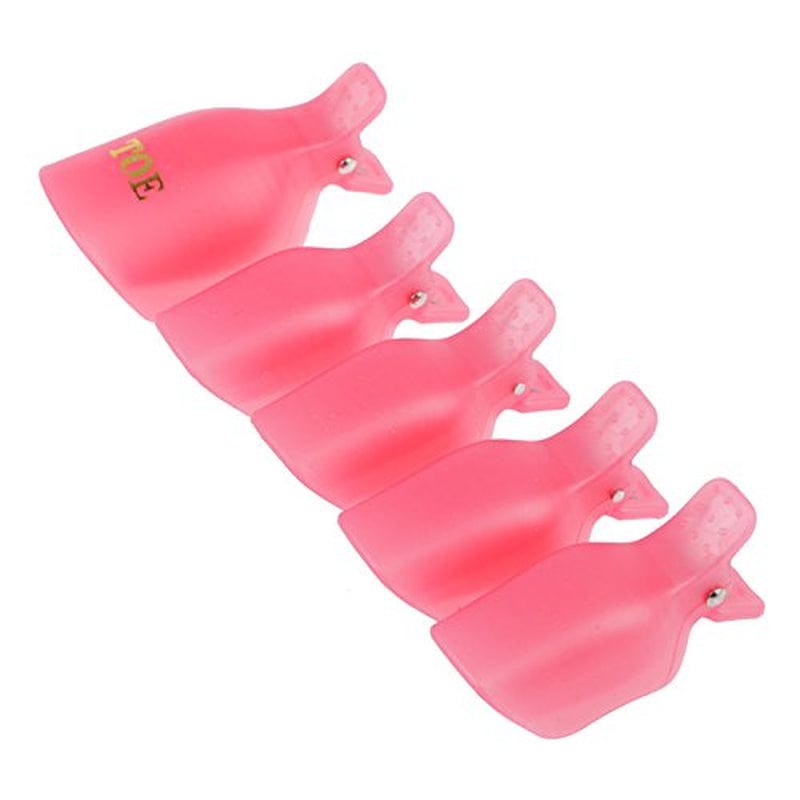 Yimart® Pack of 10 Reusable Plastic Toenail Nail Art Soak off Cap Clip UV Gel Polish Remover Wrap Tool (Purple) Health & Beauty > Personal Care > Cosmetics > Cosmetic Tools > Nail Tools Yimart Pink