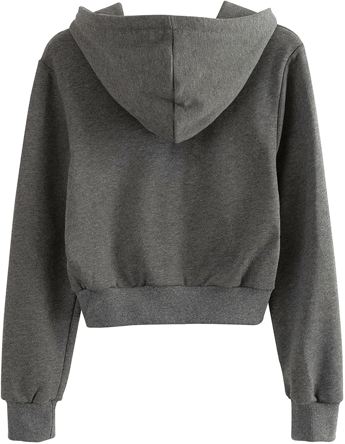 Yimoon Women'S Casual Workout Long Sleeve Crop Tops Zip up Hoodies Sweatshirts Apparel & Accessories > Clothing > Activewear Kylie Max