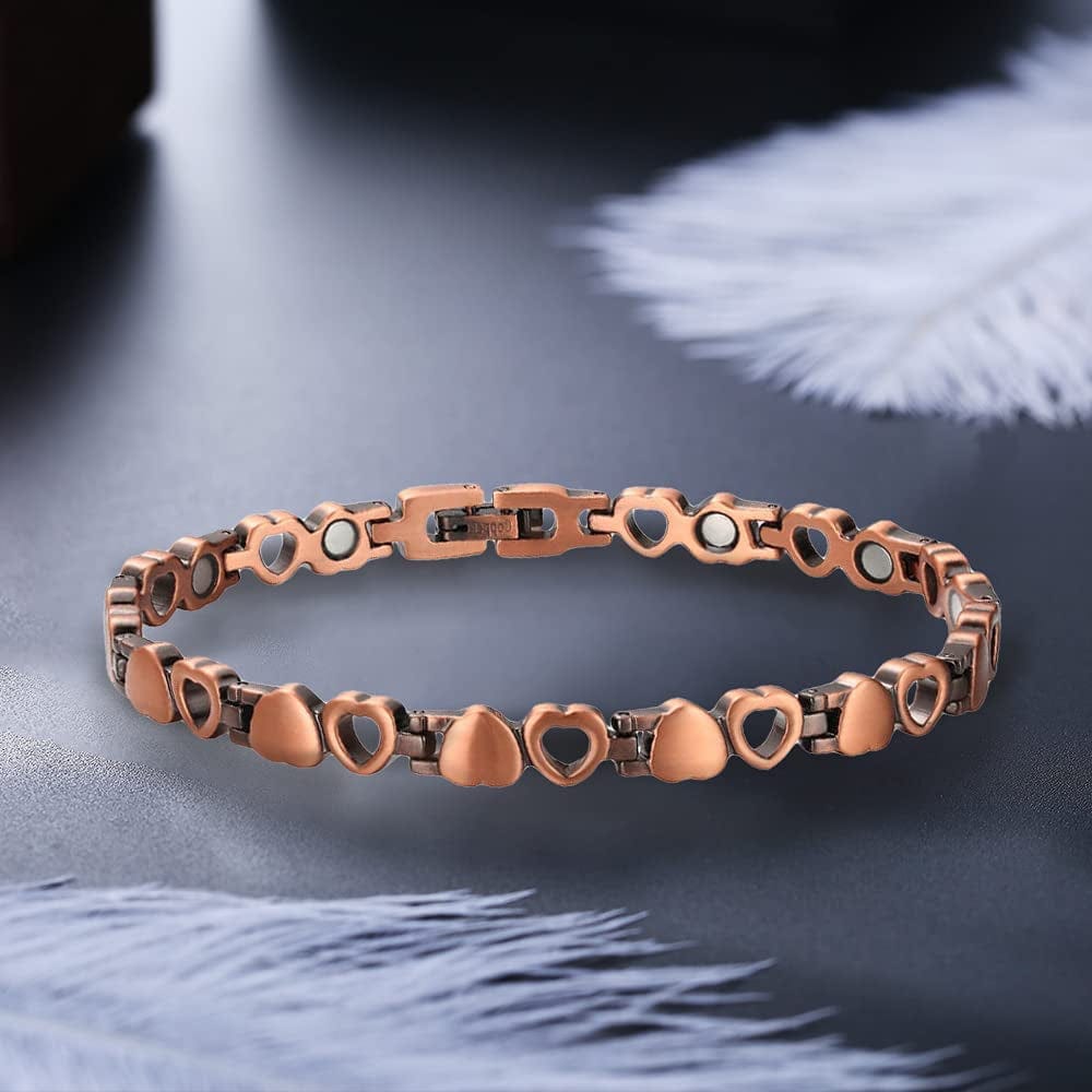 YINOX Copper Ankle Bracelet for Women, Magnetic Therapy Anklet for Arthritis Pain Relief with 12 Magnets Jewelry Gift Apparel & Accessories > Jewelry > Anklets Generic