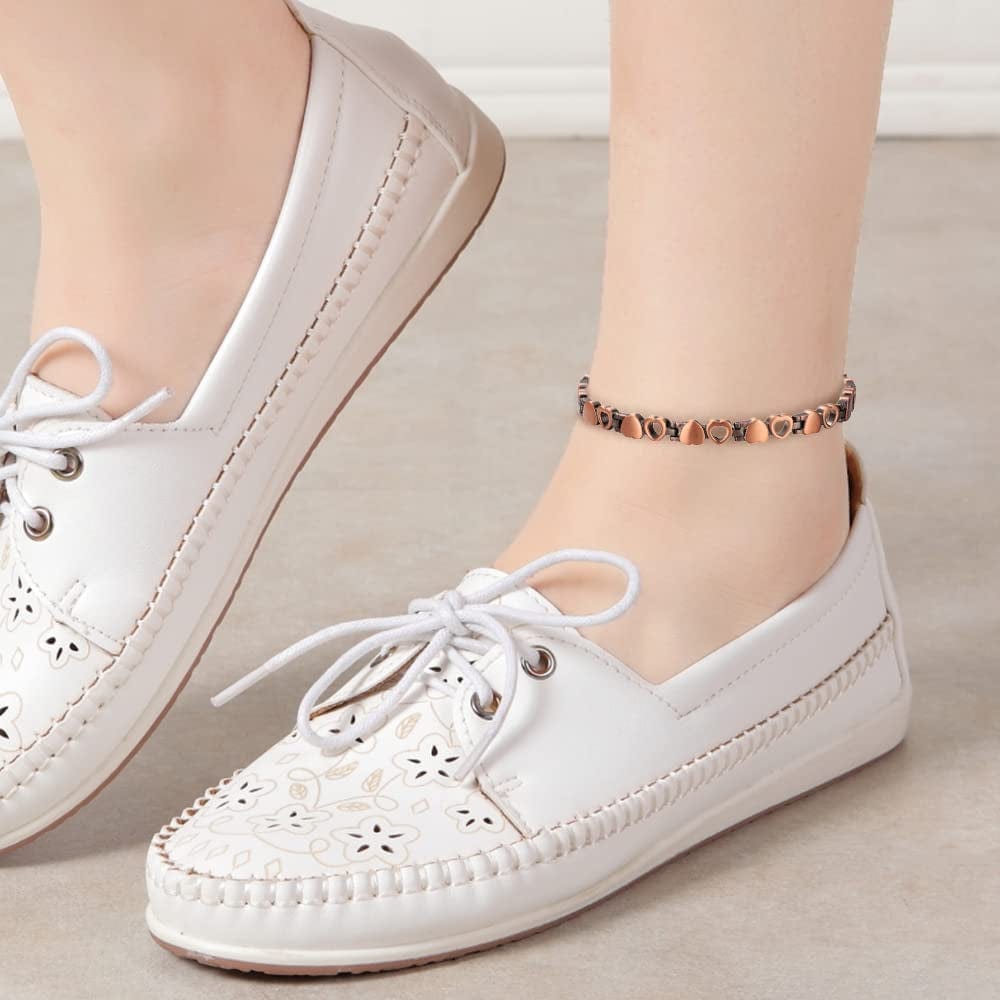 YINOX Copper Ankle Bracelet for Women, Magnetic Therapy Anklet for Arthritis Pain Relief with 12 Magnets Jewelry Gift Apparel & Accessories > Jewelry > Anklets Generic