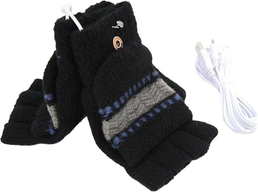 Yinuoday USB Heated Gloves Mitten Unisex Winter Hands Warm Laptop Gloves Womens& Mens Apparel & Accessories > Clothing Accessories > Gloves & Mittens Yinuoday Pink Female